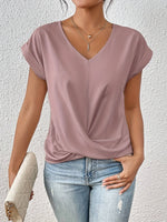 Dames Slim Fit T-shirt – Casual met V-hals voor Dagelijks Gebruik
