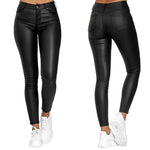 Jeltje | Dames Lederbroek – High-Waist Stretch met figuurvormende pasvorm