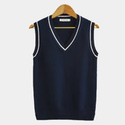 Dames Mouwloos V-hals Sweater Vest - Gebreide Spencer, Effen, Casual Laagjes Herfst/Winter
Heren Mouwloos V-hals Sweater Vest - Gebreide Spencer, Effen, Casual Laagjes Herfst/Winter