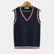 Dames Mouwloos V-hals Sweater Vest - Gebreide Spencer, Effen, Casual Laagjes Herfst/Winter
Heren Mouwloos V-hals Sweater Vest - Gebreide Spencer, Effen, Casual Laagjes Herfst/Winter