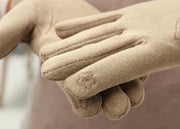Elegante Warme Dames Handschoenen | Luxe winterhandschoenen met stijlvolle kettingdetail