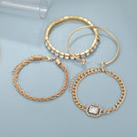 Barbara | Luxe dames armbandenset – minimalistisch design met sprankelende kristallen