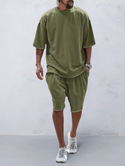 Heren Oversized Set – Casual voor Dagelijks Gebruik, Geschikt voor Sportieve Activiteiten
