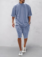 Heren Oversized Set – Casual voor Dagelijks Gebruik, Geschikt voor Sportieve Activiteiten