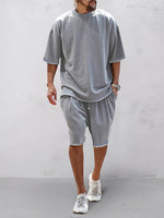 Heren Oversized Set – Casual voor Dagelijks Gebruik, Geschikt voor Sportieve Activiteiten