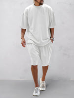 Heren Oversized Set – Casual voor Dagelijks Gebruik, Geschikt voor Sportieve Activiteiten