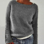 Dames Gebreide Pullover Oversized – Casual Trui met Ronde Hals