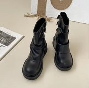 Bianca Laarzen Dames | Vintage Vegan Leren Slip-On Laarzen