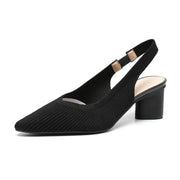 Slingback Hakken | Dames pumps met puntige neus en lage blokhak – elegant & comfortabel