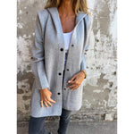 Vest met capuchon | Dames tussen jas/vest met strakke lijnen en tijdloos design