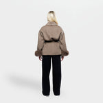Hella Luxe | Dames Winterjas met Faux Fur en Elegante Tailleceintuur