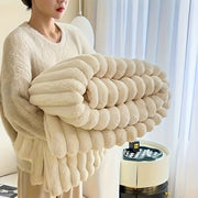 Luxe Pluche Deken | Dubbel-laagse fleece deken voor ultiem comfort in elk seizoen
