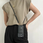 Crossbody Telefoonhoesje met Koord - Unisex