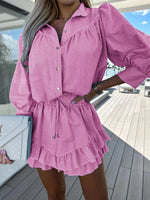 Dames Tweedelige Set – Chique Loungewear met Tijdloos Design en Comfortabele Pasvorm