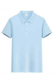 Heren Slim Fit Polo – Casual voor Dagelijks Gebruik, Met Knopen en Korte Mouwen