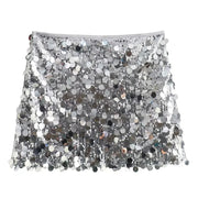 Dames Paillettenrok – Hoge Taille en Glanzend Glamourdesign voor Feestelijke Looks