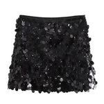 Dames Paillettenrok – Hoge Taille en Glanzend Glamourdesign voor Feestelijke Looks