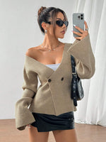 Jevanna vest met knopen dames | Elegante vest met klassieke pasvorm en zachte stof