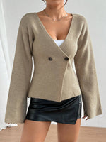 Jevanna vest met knopen dames | Elegante vest met klassieke pasvorm en zachte stof
