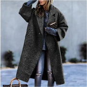Lange Stijlvolle Winterjas | Dames jas met warme zachte stof en trendy design