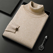 Heren Coltrui Slim Fit met Ribgebreide Kraag en Manchetten