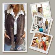 Mouwloos Vest Bruin | Damesvest met klassiek ontwerp en veelzijdige stijl