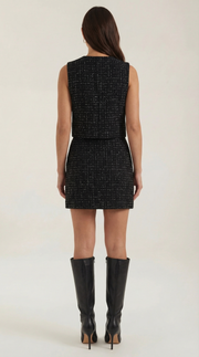 Dames Slim Fit Set – Mouwloze Top en Mini Rok, Geschikt voor Zomer en Casual Gebruik