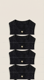 Dames Slim Fit Set – Mouwloze Top en Mini Rok, Geschikt voor Zomer en Casual Gebruik