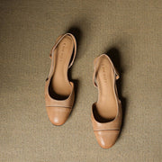 Dames Slingback Pumps – Blokhak, Met Amandelneus, Geschikt voor Dagelijks Gebruik