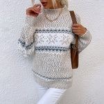 Zinnia Warme Trui | Damestrui met Noors patroon en zachte stof