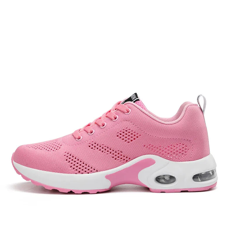 Dames Wandel- en Werkschoenen – Lichtgewicht Sneakers met Orthopedische Zool & Air Cushion