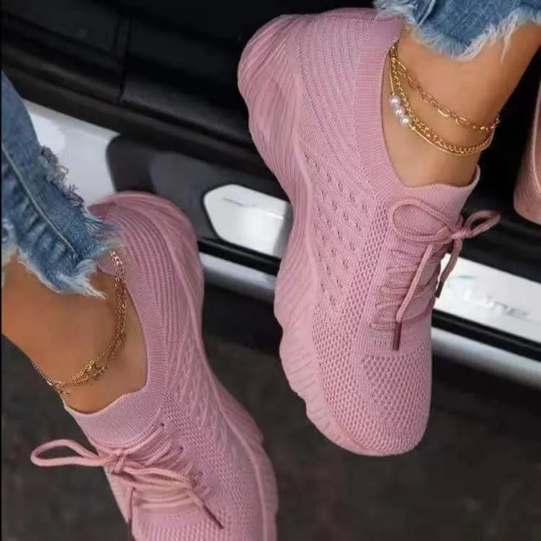 Truus - Alle Seizoenen Mesh Vetersneakers