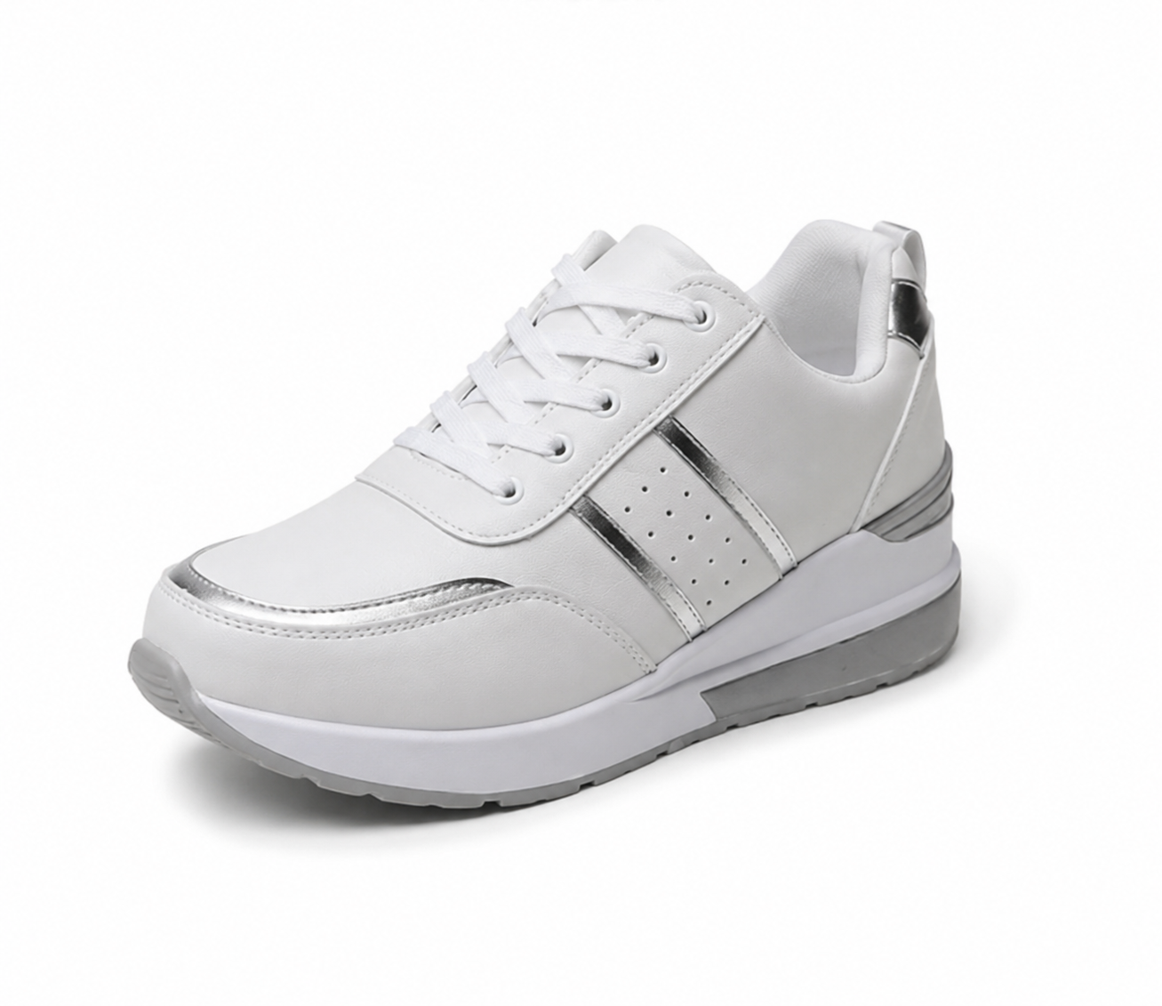 Babine | Dames Sneakers – Lichtgewicht Platform Sneakers met Ademend Mesh en T-Strap Design
