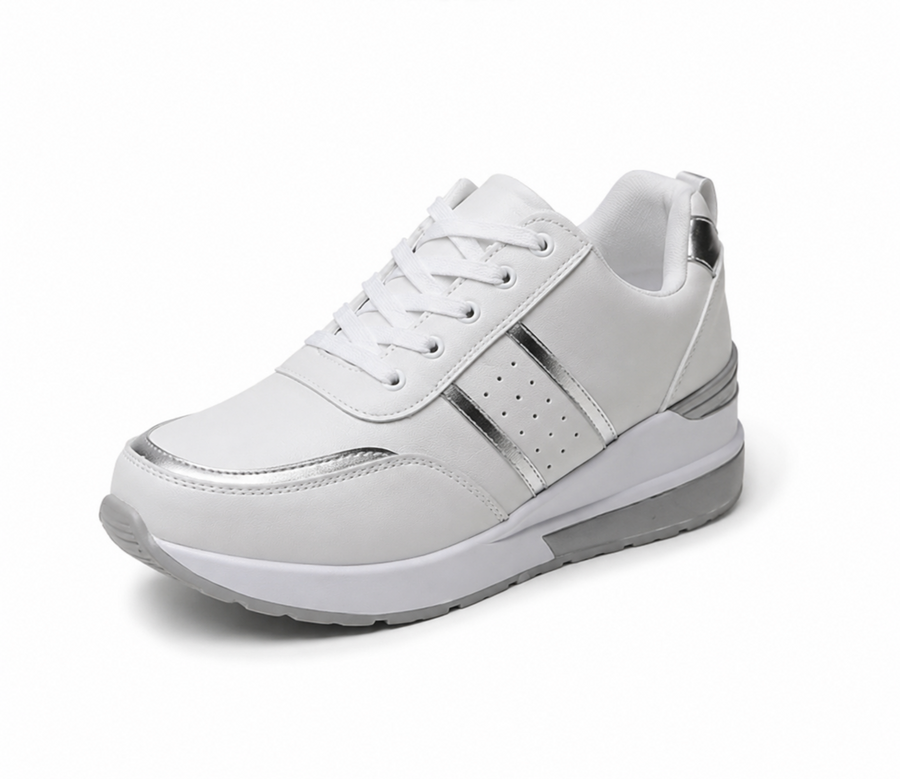 Babine | Dames Sneakers – Lichtgewicht Platform Sneakers met Ademend Mesh en T-Strap Design