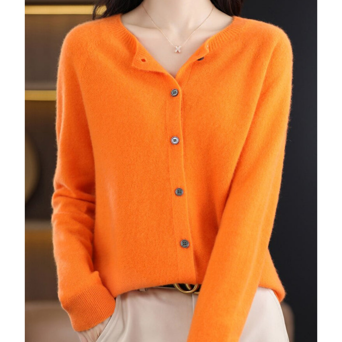 Milana | Zachte Merino Wollen Dames Cardigan