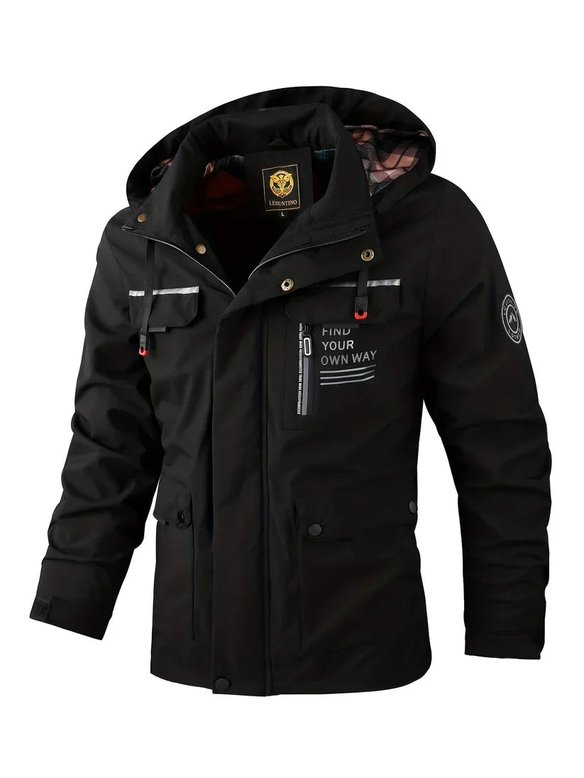 Heren Waterdichte Winterjas met Capuchon