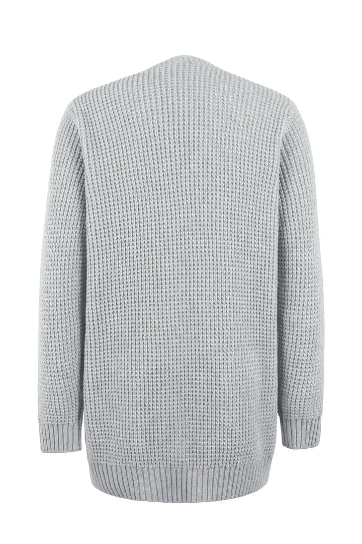 Dames Lange Gebreide Cardigan – Lang Vest voor Winter
