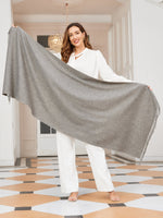 Dikra Wollen Sjaal | Dames Sjaal met Elegante Franje en Luxe Warmte