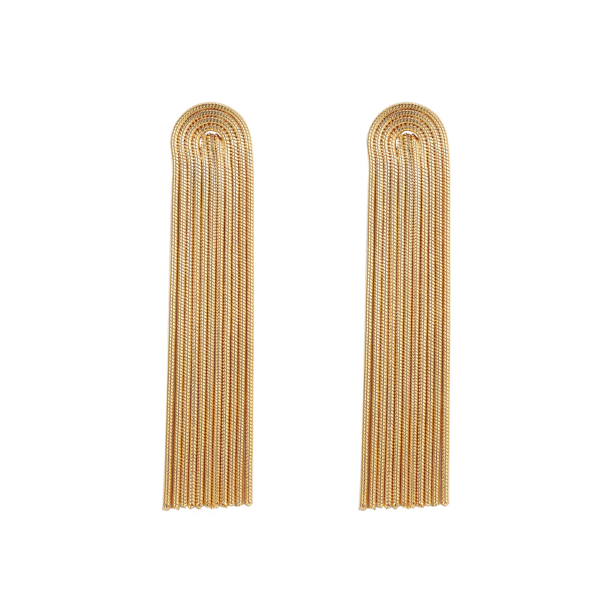 GlamourGold - Elegante Gouden Oorbellen met Kwastjes voor Vrouwen