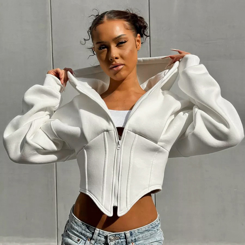 Trendy Corset Hoodie voor Dames