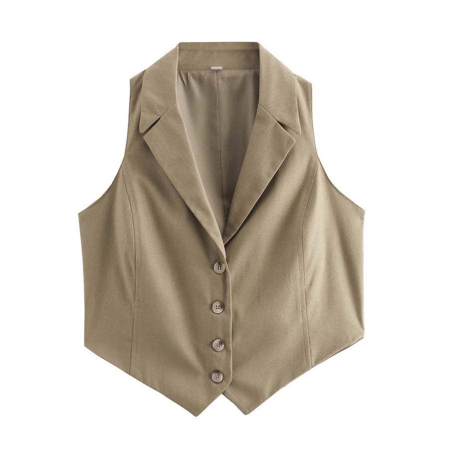 Dames Gilet – Klassiek Stijlvol met Knoopsluiting en Comfortabele Pasvorm - Kim