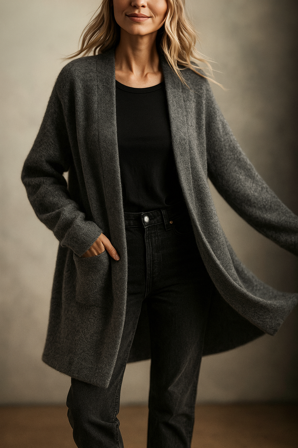 Dames Vest | Zacht Merinowol-Polyestermix, Casual Met Twee Zakken