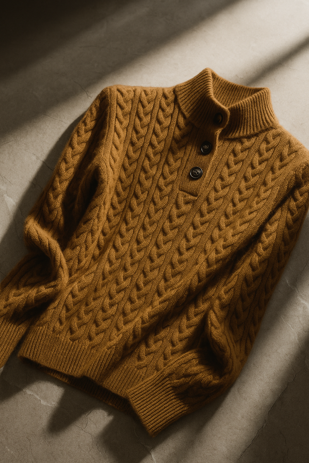 Arden | knoopvest van kasjmier