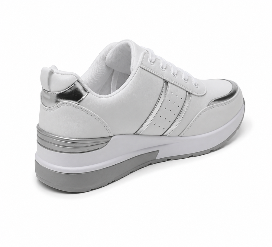 Babine | Dames Sneakers – Lichtgewicht Platform Sneakers met Ademend Mesh en T-Strap Design