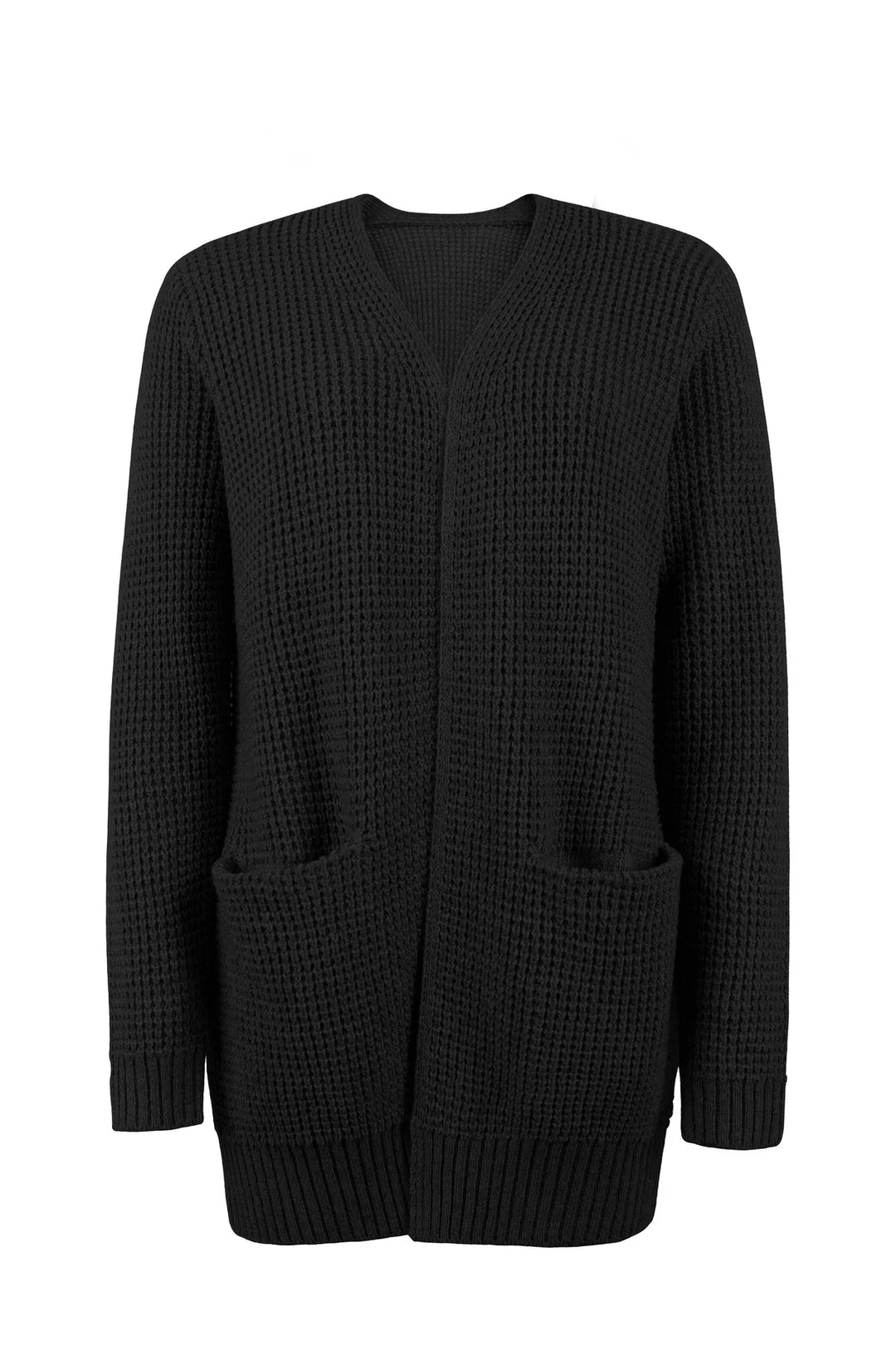 Dames Lange Gebreide Cardigan – Lang Vest voor Winter