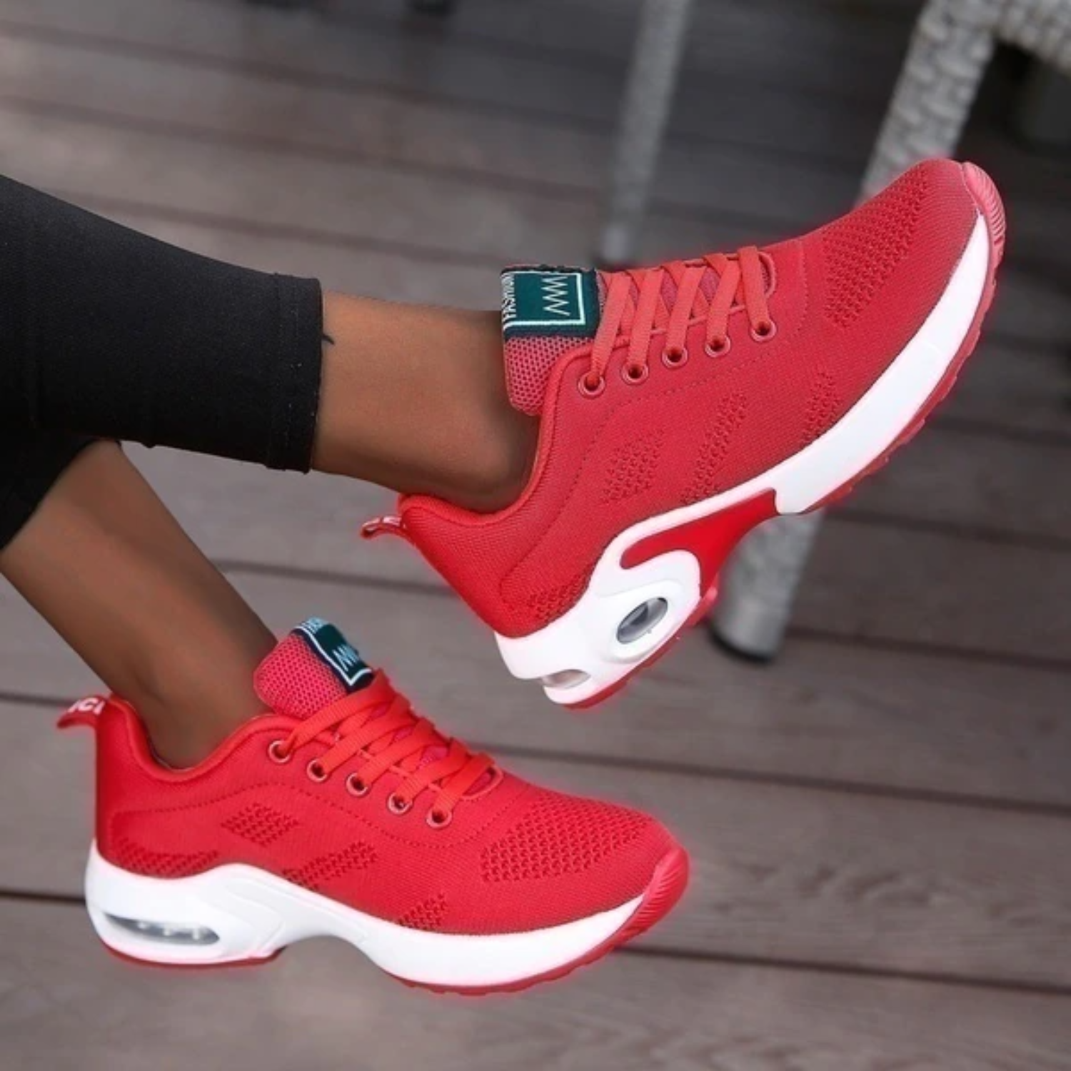 Dames Wandel- en Werkschoenen – Lichtgewicht Sneakers met Orthopedische Zool & Air Cushion