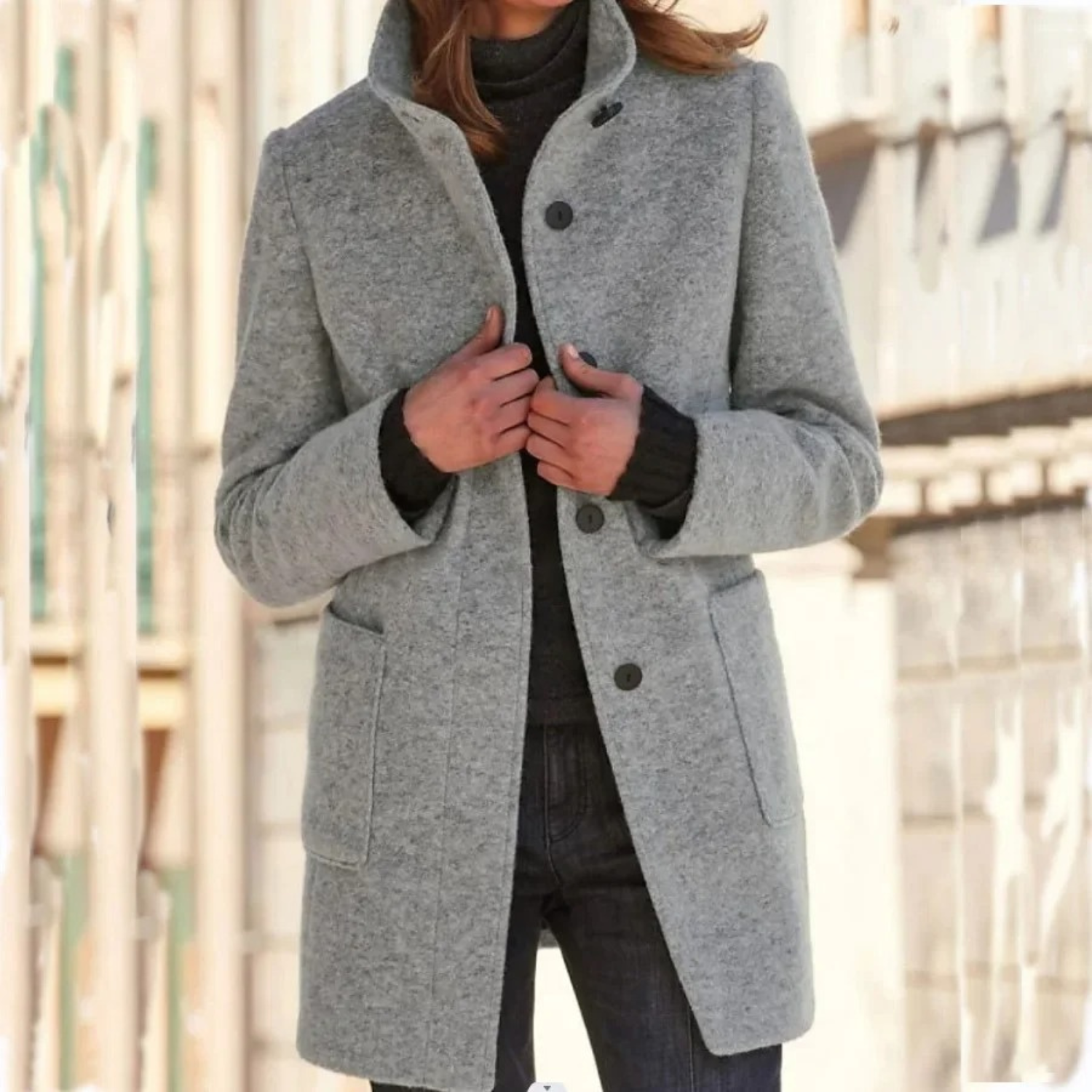 Lotte Damesjas Winter | Wolmix, Tijdloos en Flatterend