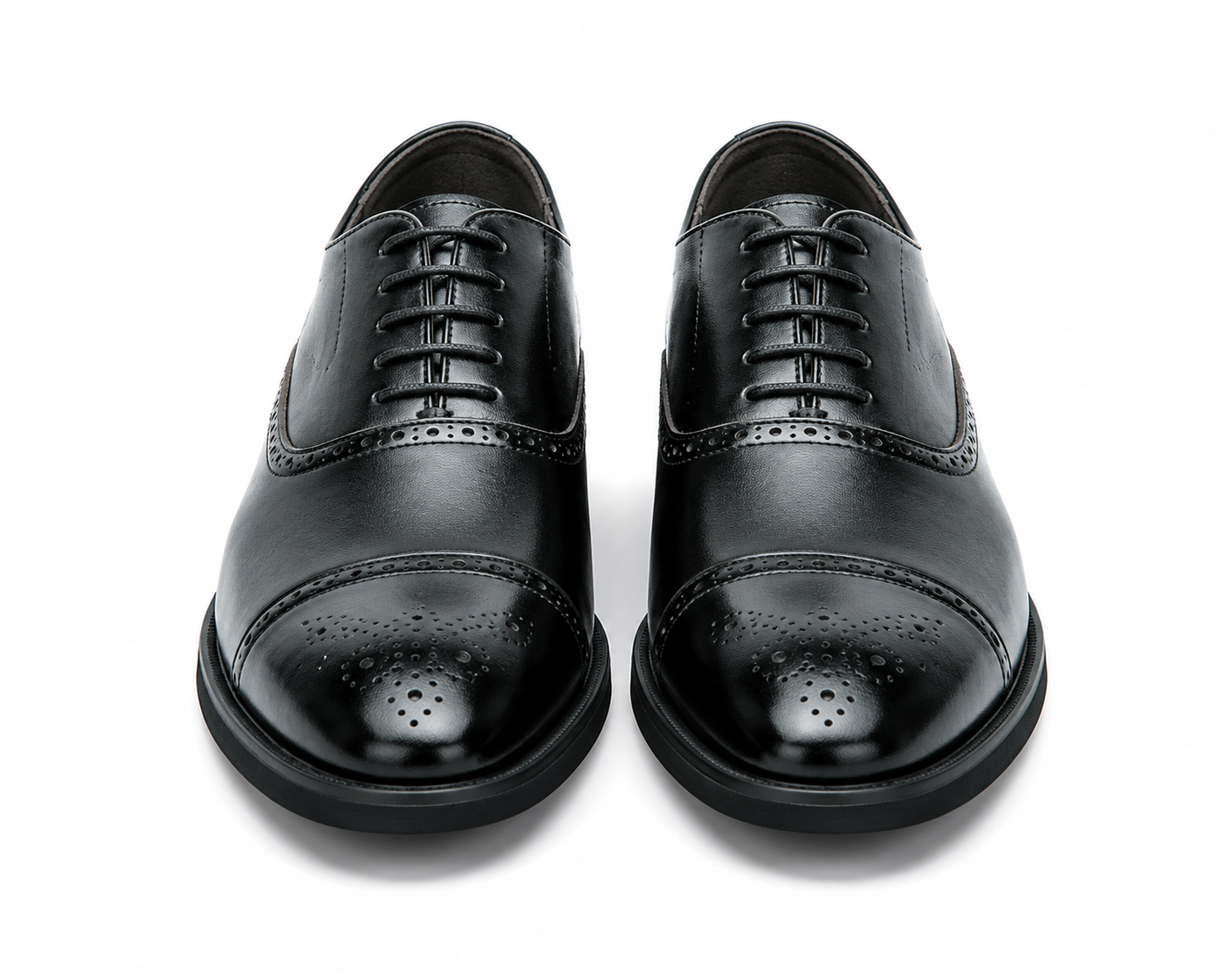 Heren Slim Fit Schoen – Klassiek Ontwerp met Vetersluiting voor Formele Gelegenheden