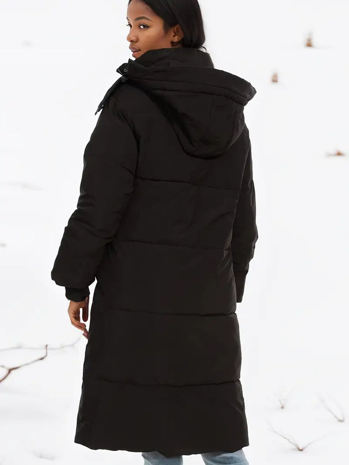 Lange Winterjas | Dames Winterjas met Capuchon en Gevoerd Isolerend Design