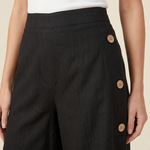 Dames High-Waisted Short – Met Knoopdetails, Geschikt voor Zomer en Casual Gebruik